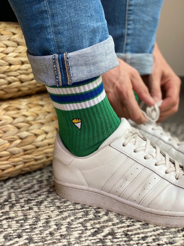 Chaussettes vertes frites