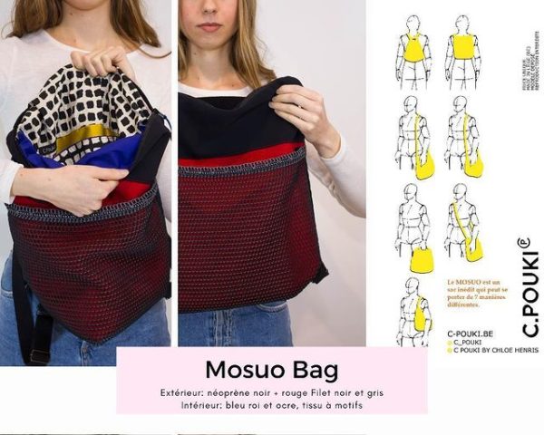 Sac mosuo noir/rouge