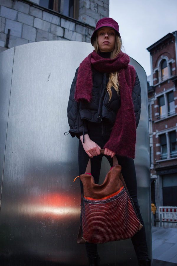 Sac mosuo camel/orange/rouge