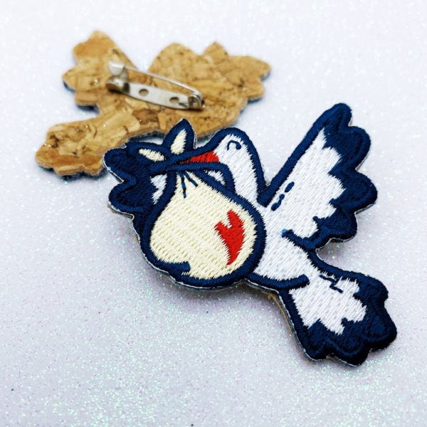 Broche cigogne