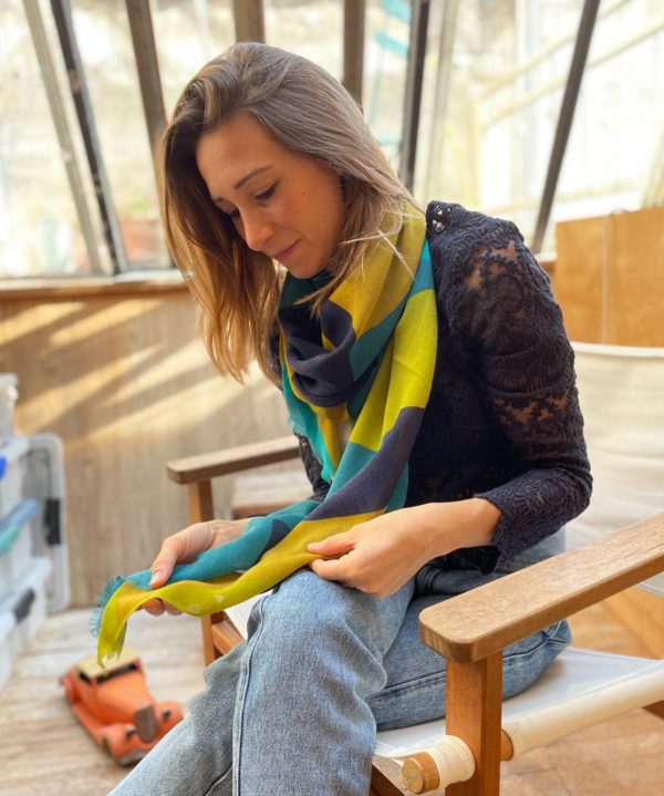 Foulard Wave vert – Image 3