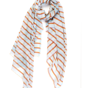 Foulards sens bleu 100*200 cot BIO