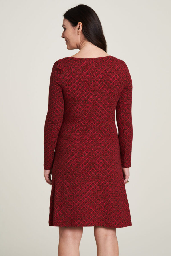 Robe jersey rouge – Image 2