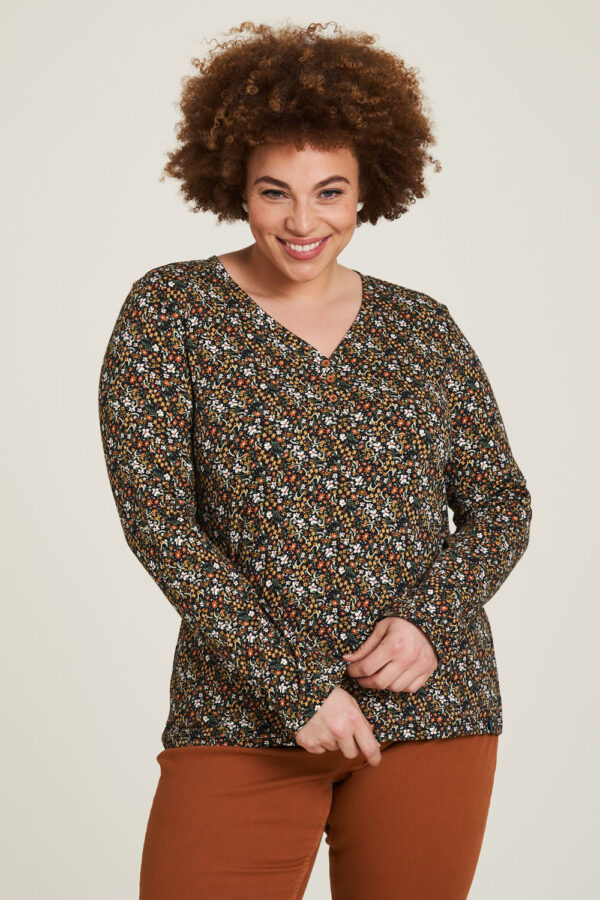 Blouse en jersey fleurie