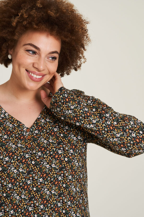 Blouse en jersey fleurie – Image 2